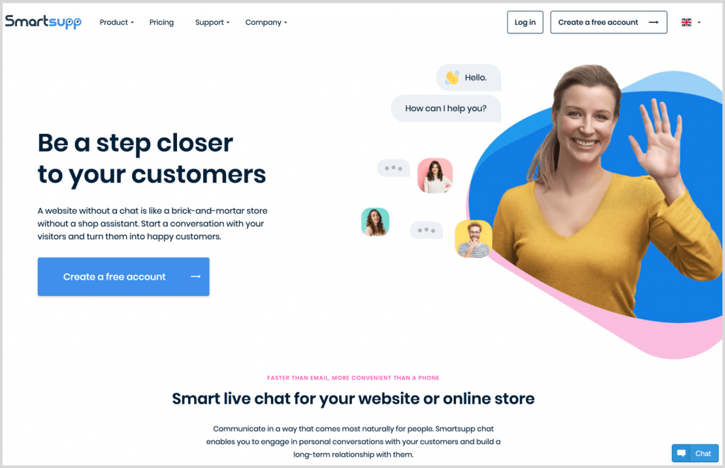 Top 10 Free Live Chat Softwares for Hosting Providers - Who is the Best For Your Business? - HostNamaste.com 10 SmartSupp - Top 10 Free Live Chat Softwares for Hosting Providers - HostNamaste