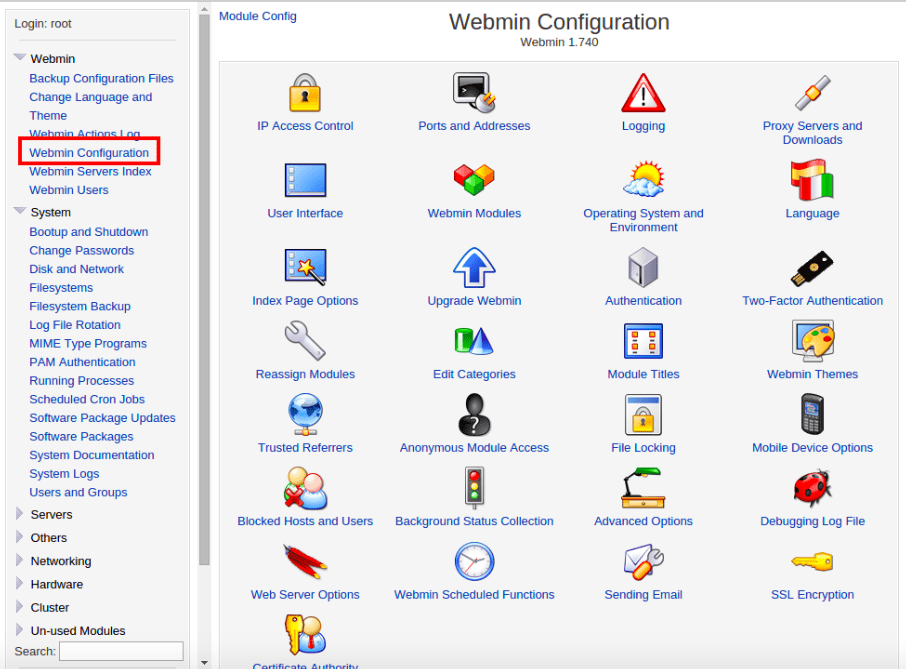 Webmin - Top 10 Free Open Source Web Hosting Control Panels - HostNamaste