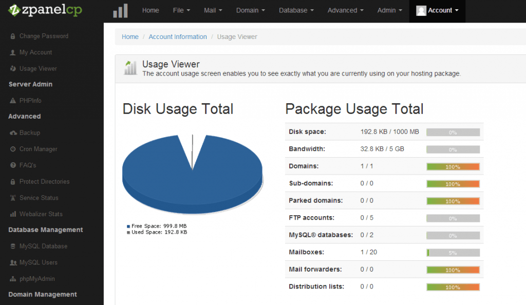 ZPanel - Top 10 Free Open Source Web Hosting Control Panels - HostNamaste