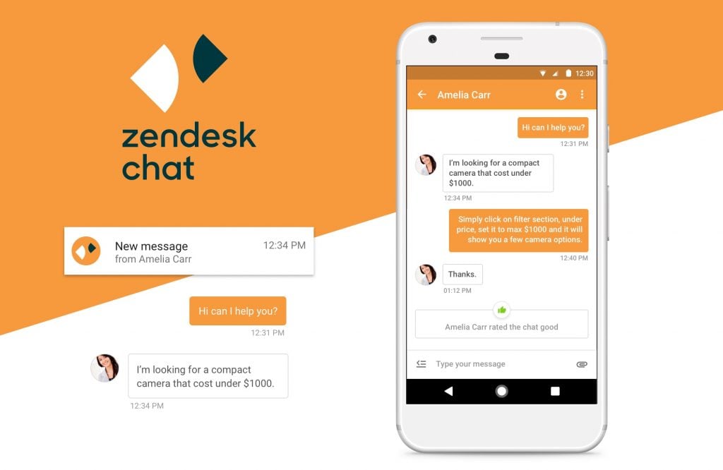 Zendesk Chat - Top 10 Free Live Chat Softwares for Hosting Providers - HostNamaste