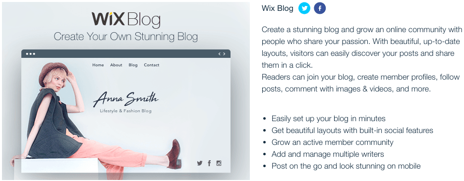Top 10 Free Blogging Platforms to Start a Blog - Launch a Blog Without Spending a Cent - HostNamaste.com 13 Wix - Top 10 Free Blogging Platforms to Start a Blog - HostNamaste