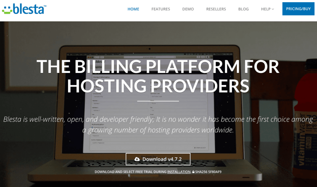 Blesta - Top 10 Web Hosting Billing Softwares and Automation Platforms for Web Hosting Providers - HostNamaste