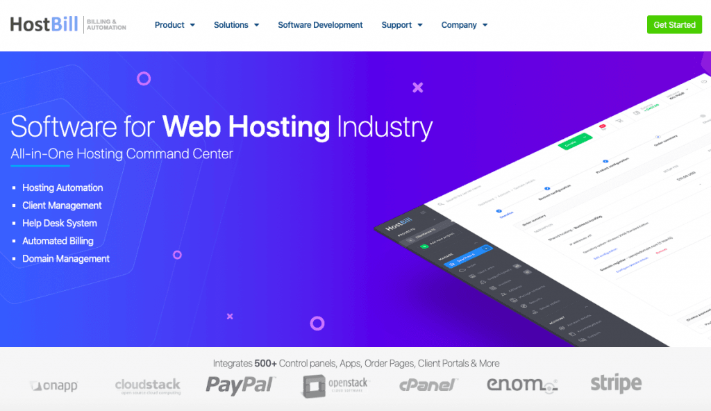 HostBill - Top 10 Web Hosting Billing Softwares and Automation Platforms for Web Hosting Providers - HostNamaste