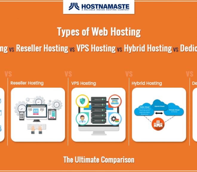 Types of Web Hosting – Shared Hosting VS Reseller Hosting VS VPS Hosting VS Hybrid Hosting VS Dedicated Hosting – The Ultimate Comparison