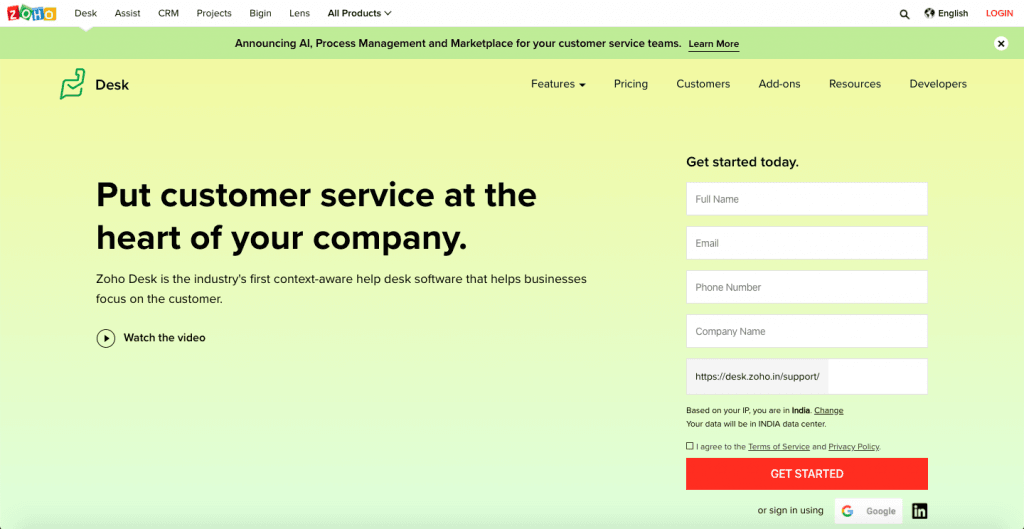 Top 10 Free Open Source HelpDesks and Ticketing Softwares | Pros Cons & Demo - HostNamaste.com 7 Zoho Desk - Top 10 Free Open Source HelpDesks and Ticketing Softwares - HostNamaste