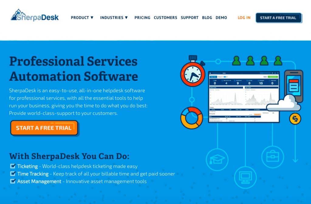 SherpaDesk - - Top 10 Free Open Source HelpDesks and Ticketing Softwares - HostNamaste