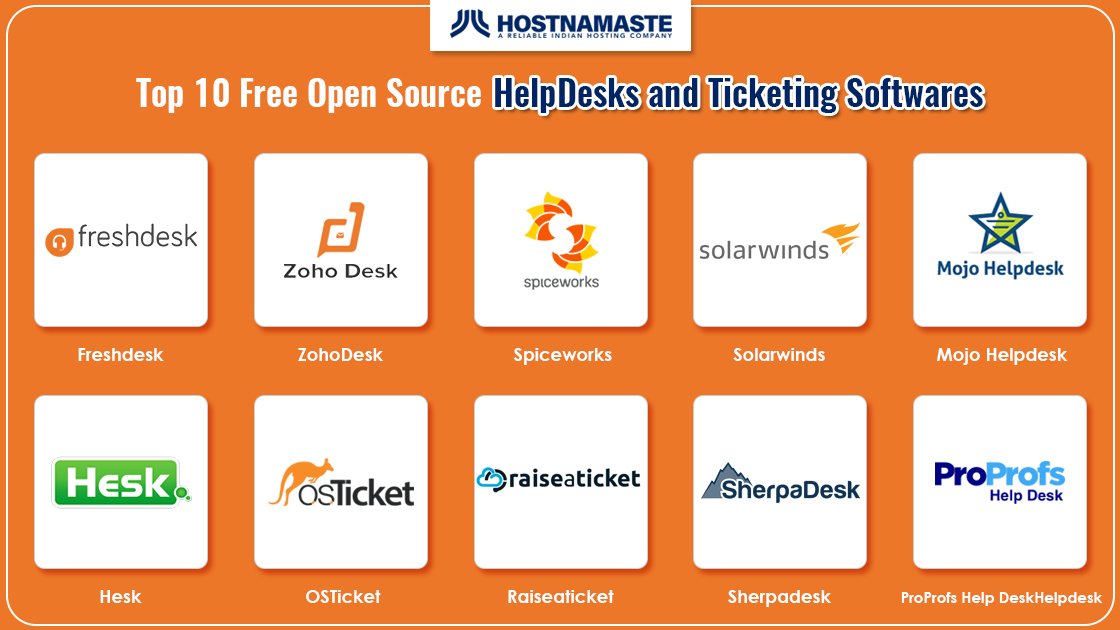 Top 10 Free Open Source HelpDesks and Ticketing Softwares - HostNamaste