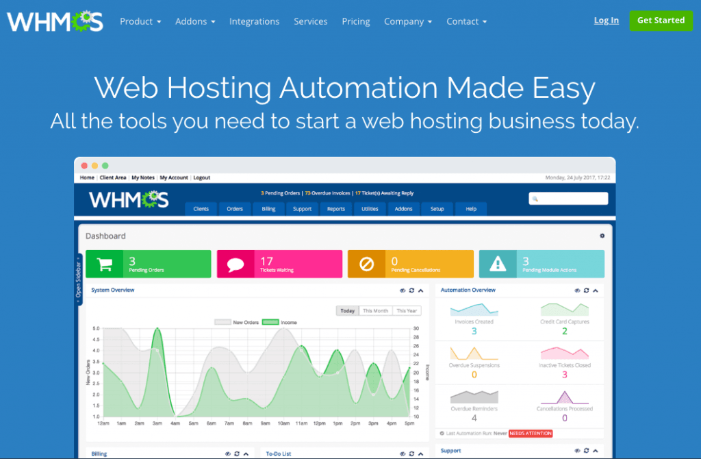 WHMCS - HostNamaste