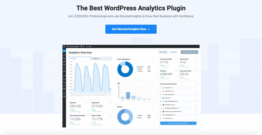 The Top 10 WordPress Plugins for Your Blog in 2025 - HostNamaste.com 7 MonsterInsights - The Top 10 WordPress Plugins for Your Blog - HostNamaste