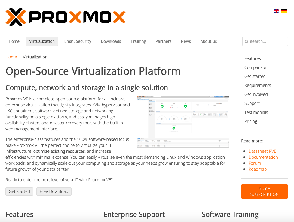 Top 10 Server Virtualization VPS Management Softwares and Control Panels in 2025 | Features | Demo 9 Proxmox VE - Top 10 Server Virtualization VPS Management Softwares and Control Panels - HostNamaste