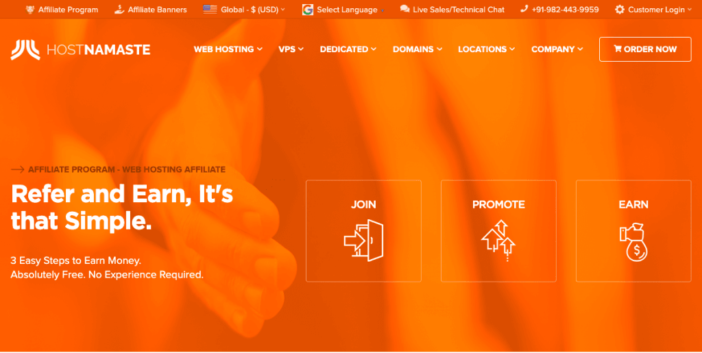 One & Only Recurring Commission Affiliate Program in Hosting Industry - HostNamaste One & Only Recurring Commission Affiliate Program in Hosting Industry - HostNamaste