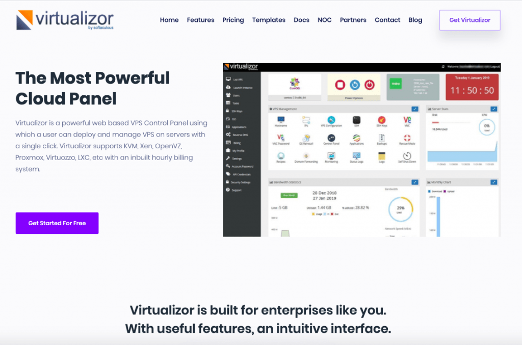 Virtualizor - Top 10 Server Virtualization VPS Management Softwares and Control Panels - HostNamaste