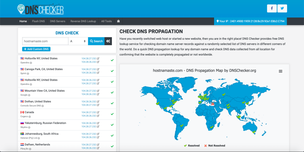 Top 10 DNS Monitoring Tools Checker LookUp and a Propagation Tools for 2025 - All the DNS Tools You Need. 6 DNSChecker – Top 10 DNS Monitoring Tools Checker LookUp and Propagation Tools – HostNamaste