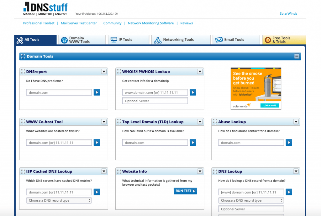 DNSStuff – Top 10 DNS Monitoring Tools Checker LookUp and Propagation Tools – HostNamaste