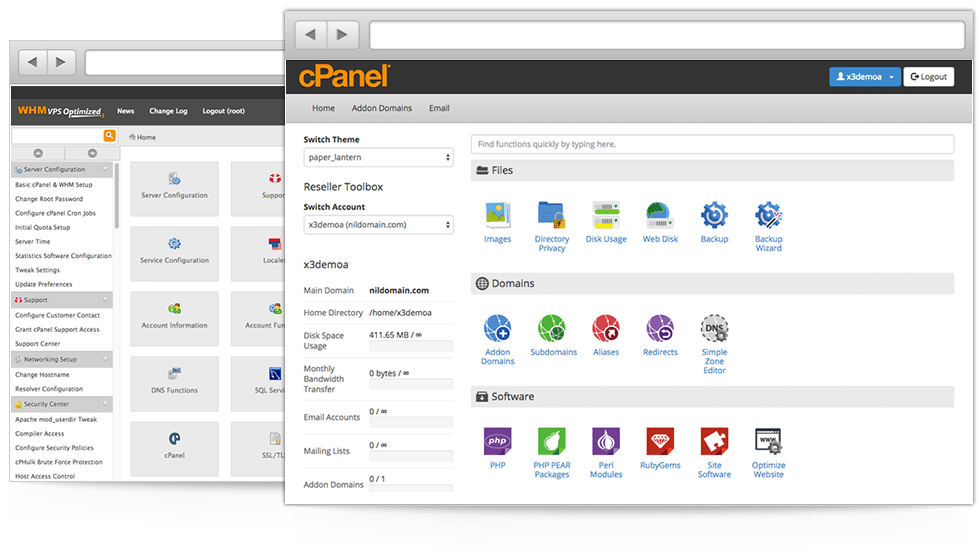 cPanel-WHM- Top 5 Paid Web Hosting Control Panels to Manage VPS and Dedicated Servers - HostNamaste