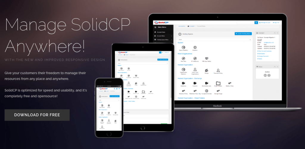 SolidCP - Top 5 Free Windows Open Source Web Hosting Control Panels - HostNamaste