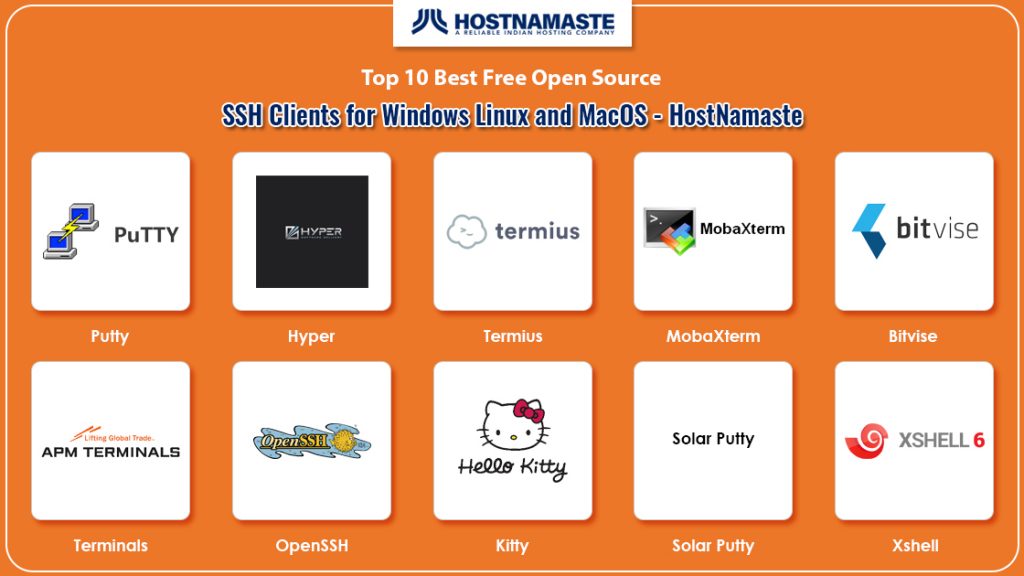 Top 10 Best Free Open Source SSH Clients for Windows Linux and MacOS - HostNamaste