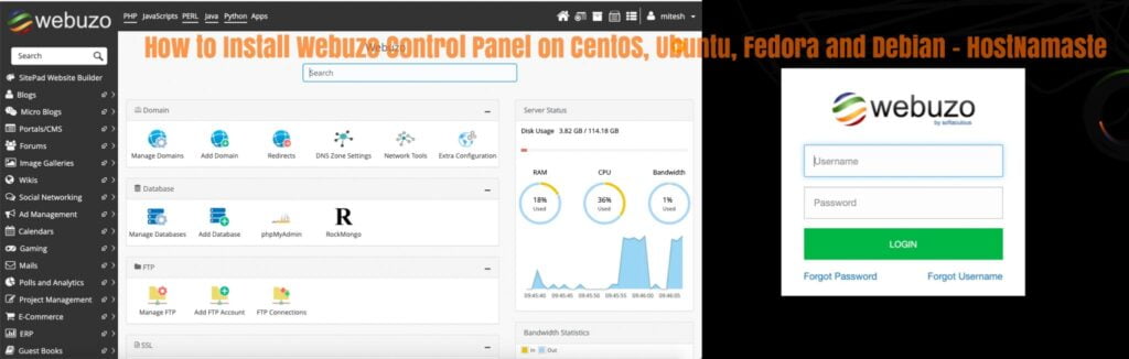 How to Install Webuzo Control Panel on CentOS, Ubuntu and other Linux ...