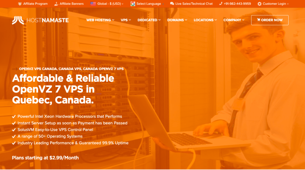 Launching-Quebec-Canada-Location-OpenVZ-7-VPS-HostNamaste