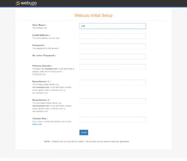 How to Install Webuzo Control Panel on CentOS, Ubuntu and other Linux Distributions – HostNamaste 7 Webuzo Initial Setup - HostNamaste