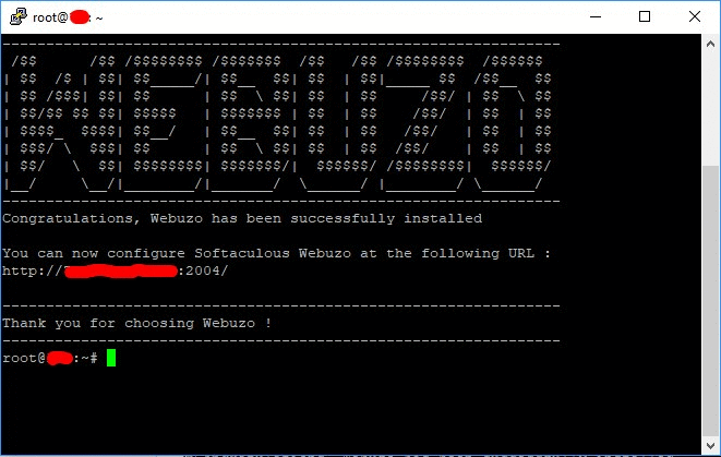 Webuzo Installation - HostNamaste