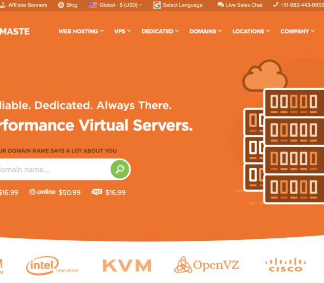 Web Hosting and VPS Offers Of The Month – August 2022 – HostNamaste