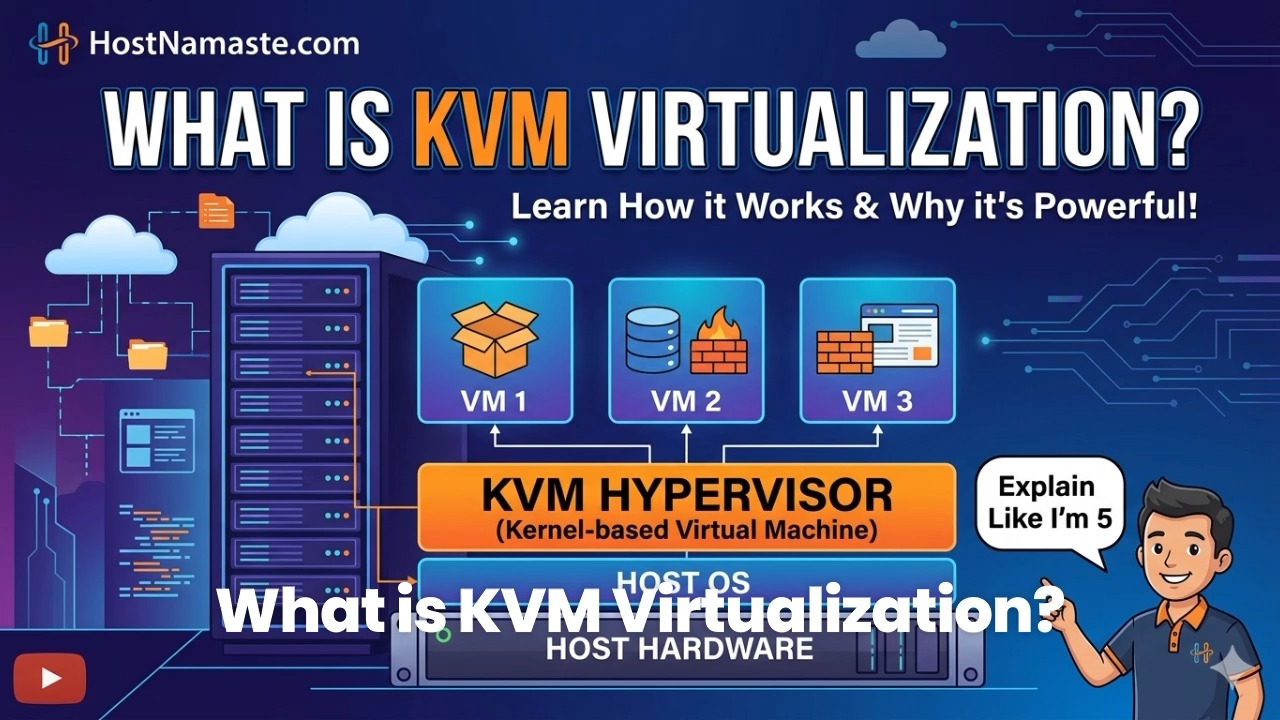 What is KVM Virtualization? (Explained in 30 Seconds) - HostNamaste #KVM #Virtualization #KVMVPS 

Stop sharing your resources! 🛑

If you're tired of "noisy neighbors" slowing down your server, you need to know about KVM Virtualization. Unlike other methods, KVM gives you a dedicated slice of hardware, meaning your RAM and CPU are actually YOURS.

Swipe up/Link in bio to see why we swear by KVM at HostNamaste.com. 💻✨

🚀 Get your high-performance KVM VPS here: https://www.hostnamaste.com/kvm-vps.php

Key Benefits:
✅ Better Security
✅ Dedicated Resources
✅ Custom Kernel Support

#WebHosting #ServerLife #TechTips #KVM #DataCenter #HostNamaste #CodingLife #KVMVPSHosting #WebHosting #HostNamaste #Hosting