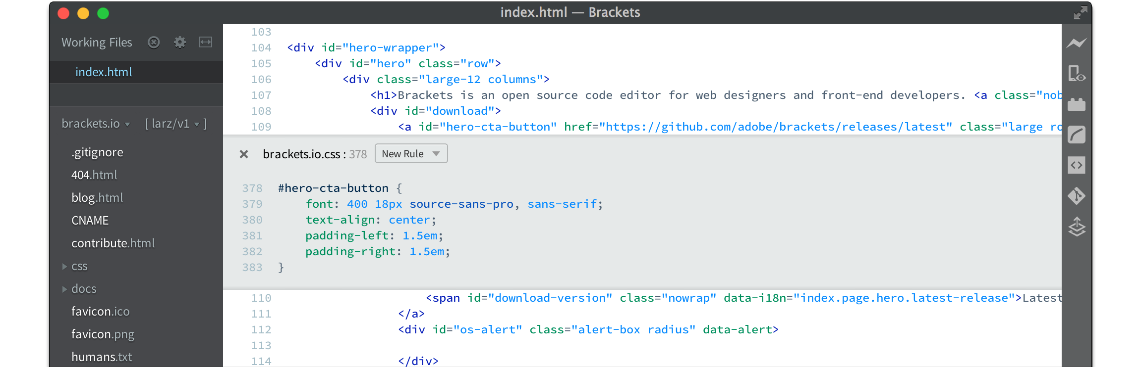 Brackets Editor - Top 10 Best Linux Text Editors – HostNamaste