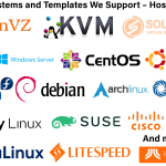 Operating Systems and Templates We Support - HostNamaste.com