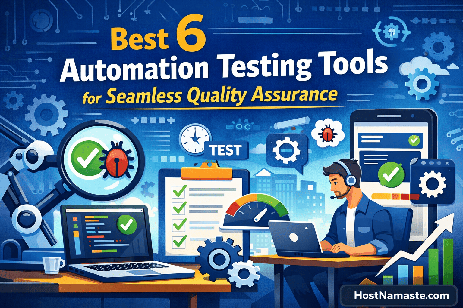 Best 6 Automation Testing Tools for Seamless Quality Assurance - HostNamaste.com Best 6 Automation Testing Tools for Seamless Quality Assurance - HostNamaste.com
