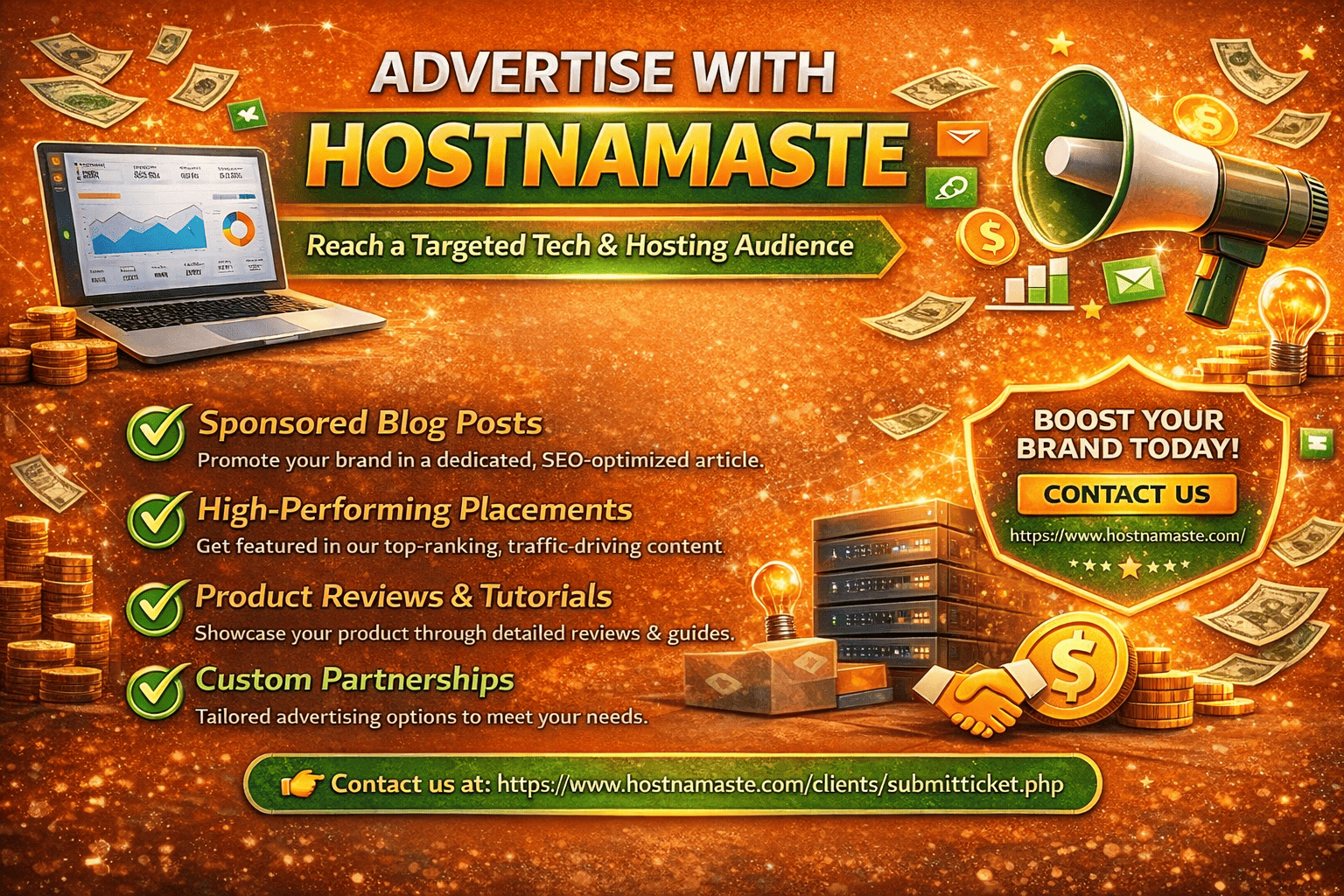 Advertise With HostNamaste Advertise With HostNamaste