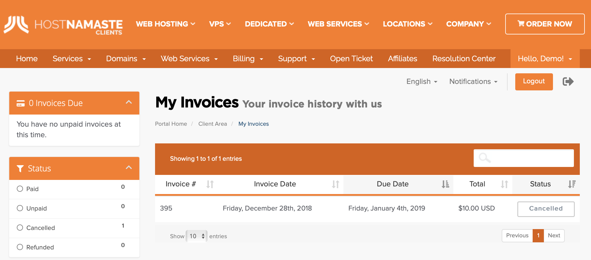 Billing and Invoices